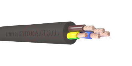 Провод ПВСнг(А)-LS 5х1,5(4х1,5+1х1,5ч) ТРТС