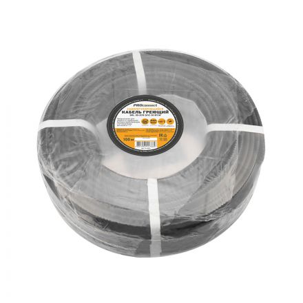 Кабель греющий саморегулирующийся PROconnect SRL 30-2CR (UV), экранированный, с защитой от ультрафиолета, 40 Вт/1 м, 100 м