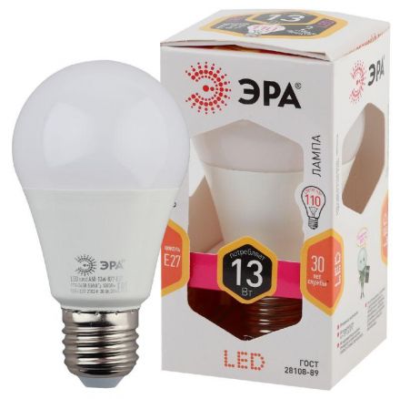 Лампа светодиодная LED A60-13W-827-E27(диод,груша,13Вт,тепл,E27)