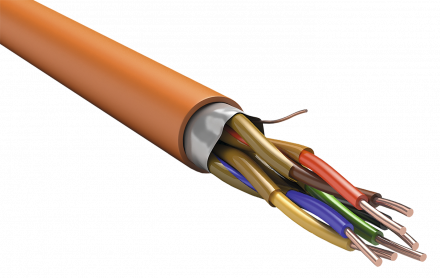 Кабель RS-485 2х2х0,64 нг(А)-FRLS оранжевый (200м)
