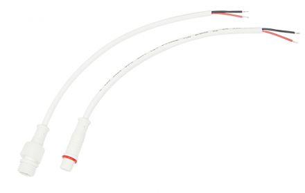 Соединительный кабель (2pin) герметичный (IP67) 2х0.35 кв мм белый