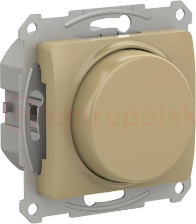 GLOSSA СВЕТОРЕГУЛЯТОР (диммер) повор-нажим, LED, RC, 400Вт, мех.,  ТИТАН