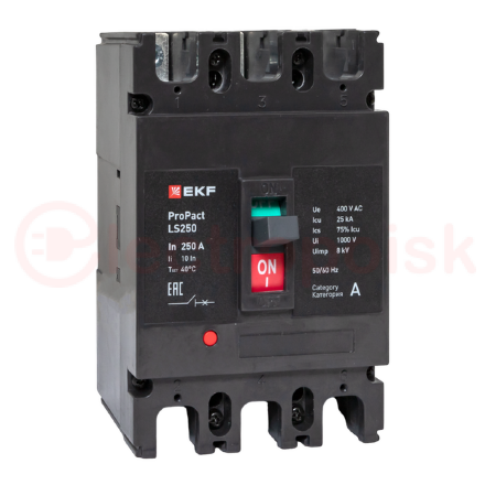 Выключатель автоматический LS250 25кА 3P 250А     ProPact