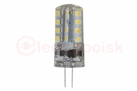 Лампа светодиодная LED 3Вт JC 2700К G4 теплый капсула 12V