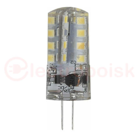 Лампа светодиодная LED 3Вт JC 4000К G4 нейтральный капсула 12V