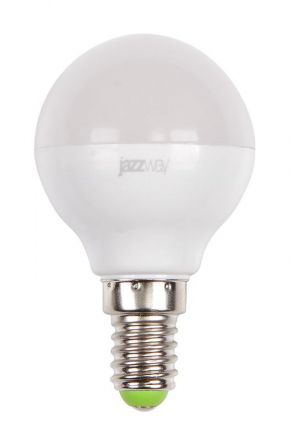 Лампа светодиодная LED 7w E14 4000K шар 230/50 Jazzway