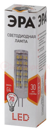 Лампа светодиодная LED 7Вт JC 2700К G4 теплый капсула